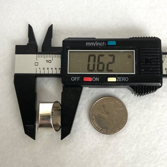 Sterling Silver 925 ATI Mexico Bead Ball Wide Band Ring Tapered Shank Sz 5.5 - Picture 15 of 16